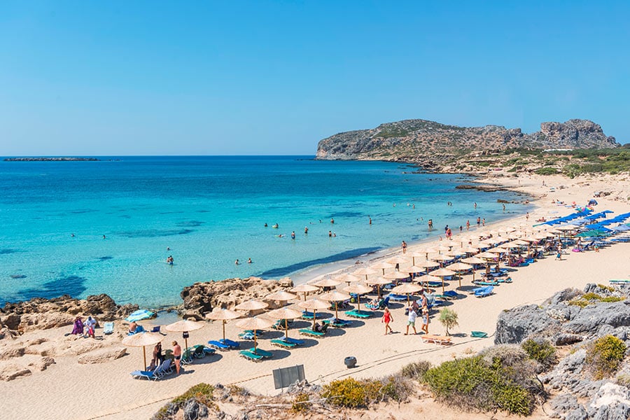 Blauwe vlag-stranden in Griekenland