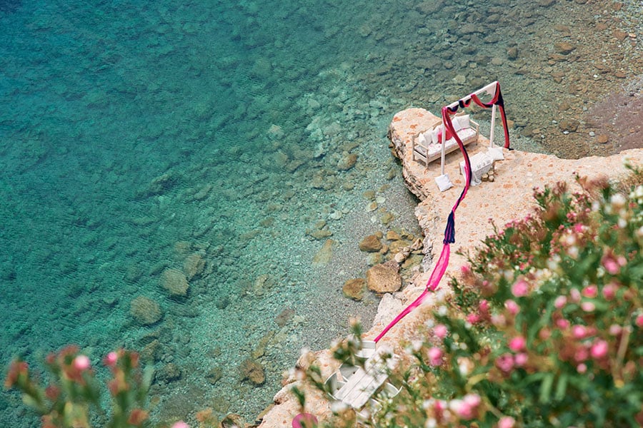 Ilidi Rock op het eiland Tilos, Griekenland