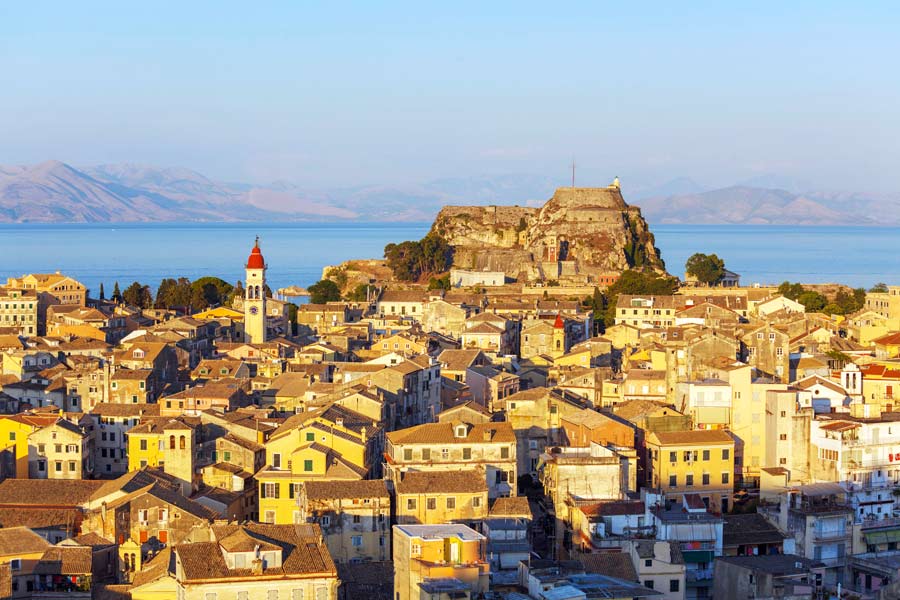 Corfu-stad, Corfu