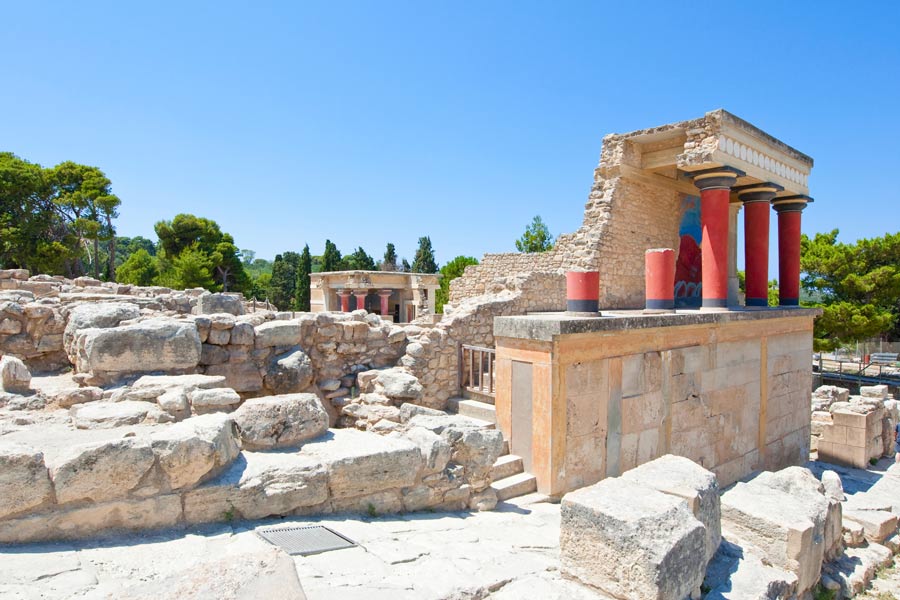 Knossos op Kreta