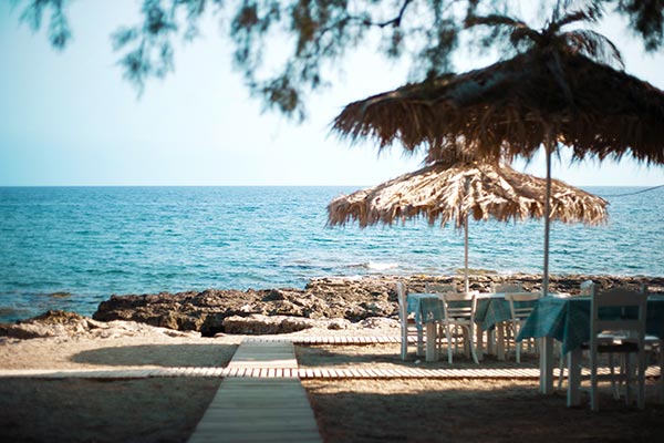 Restaurant op het strand, Kreta