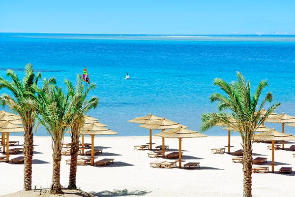 Strand in Soma Bay, Egypte
